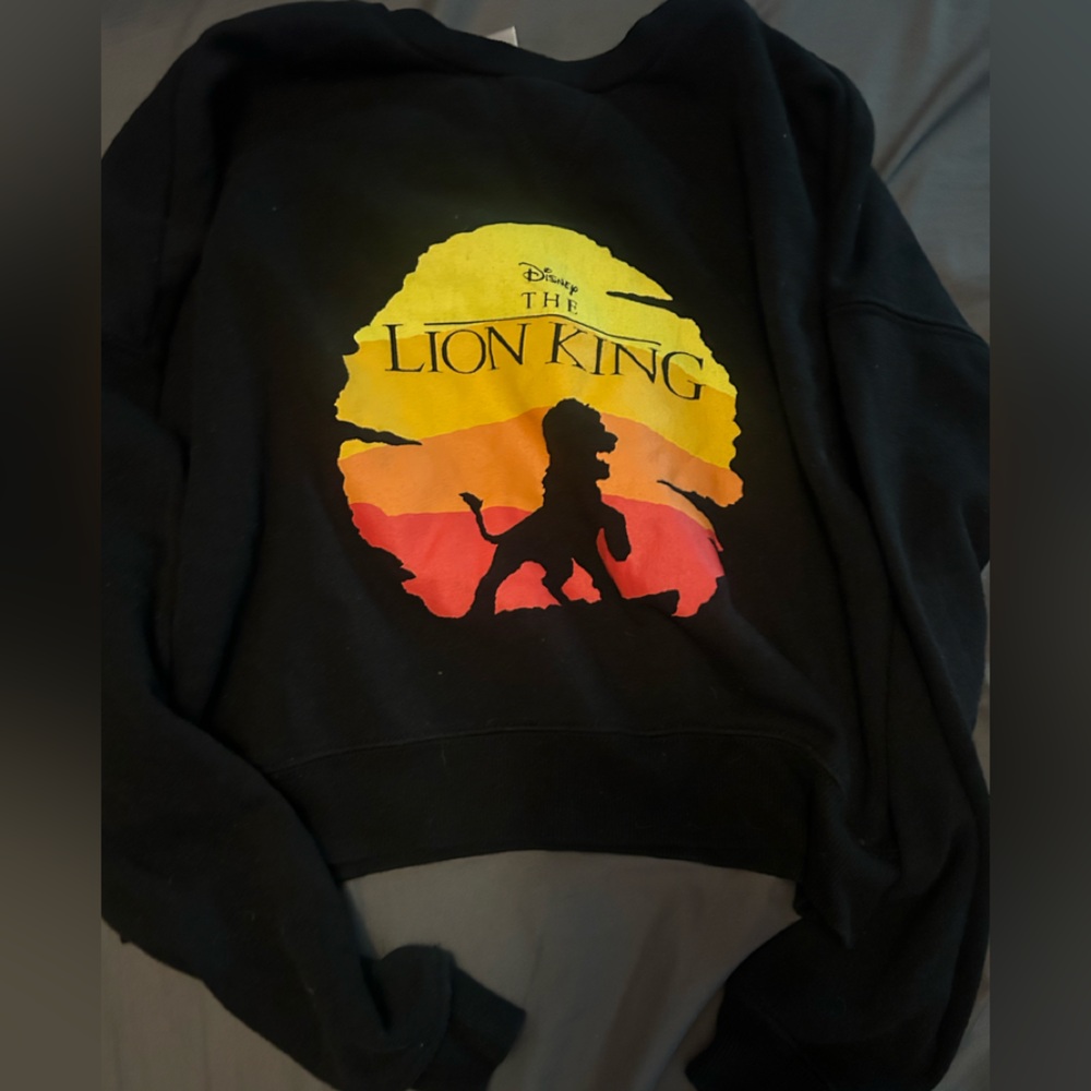 Lion king crop sweater
